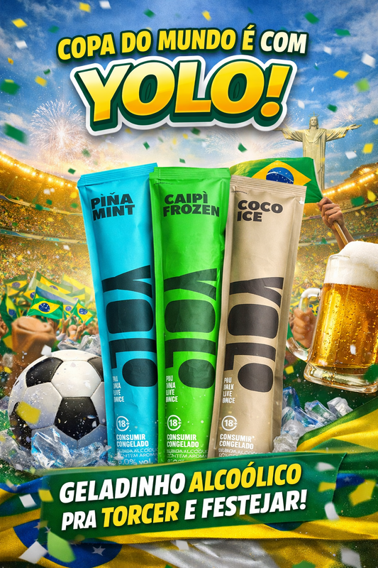 Por que o YOLO é o geladinho alcoólico perfeito para a Copa do Mundo